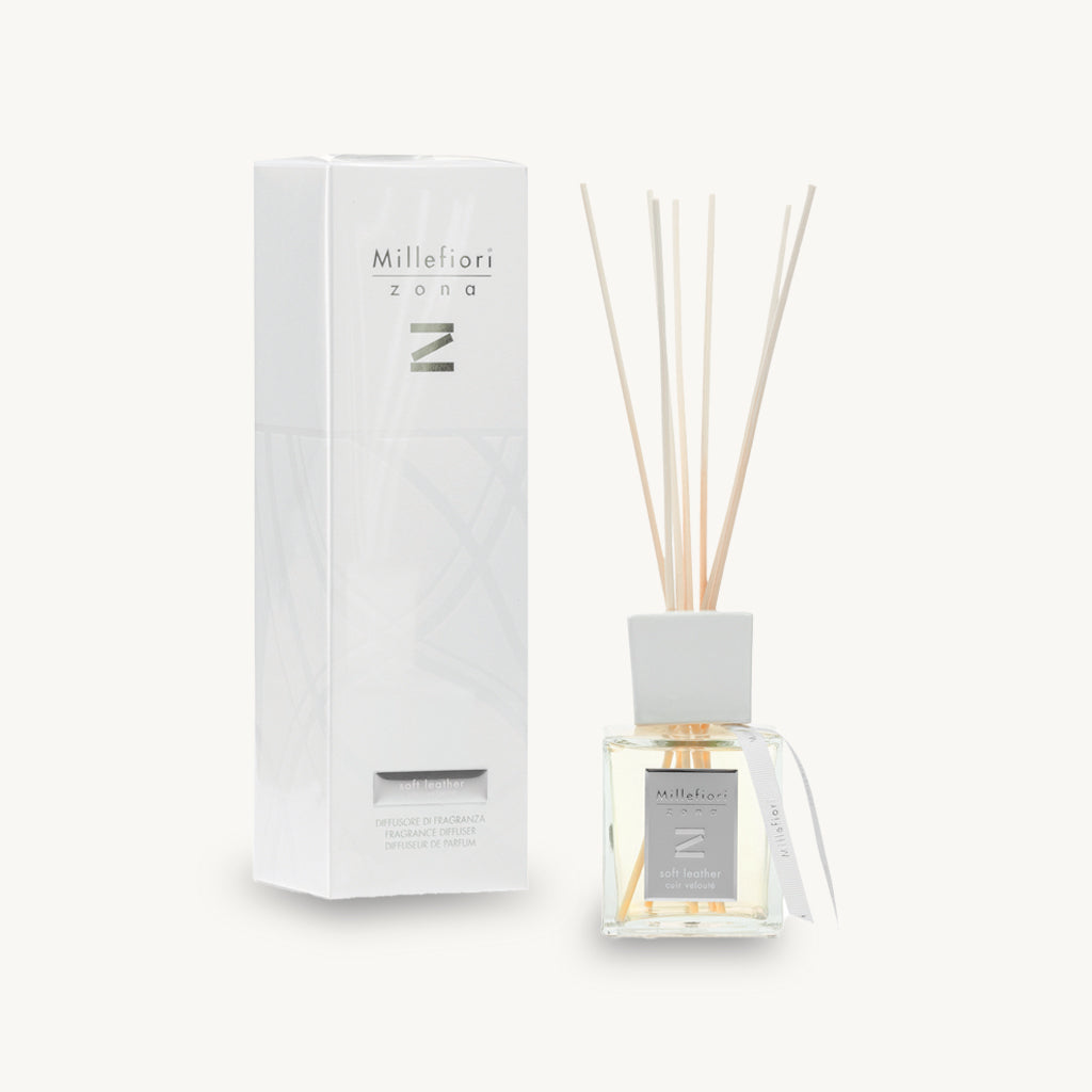 Millefiori Soft Leather Zona Reed Diffuser