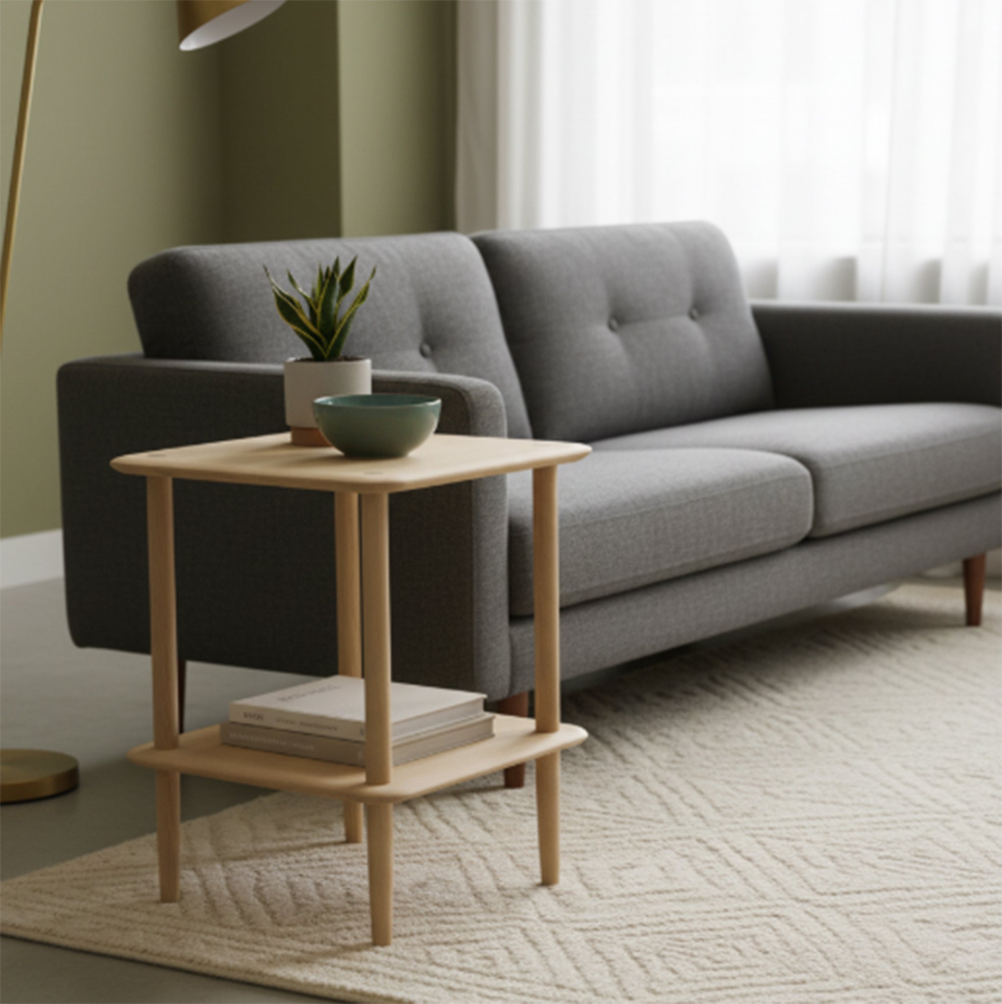 Ercol Stack Lamp Table in Oak