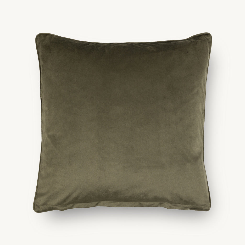 Velvet & Chenille Festive Stag Cushion