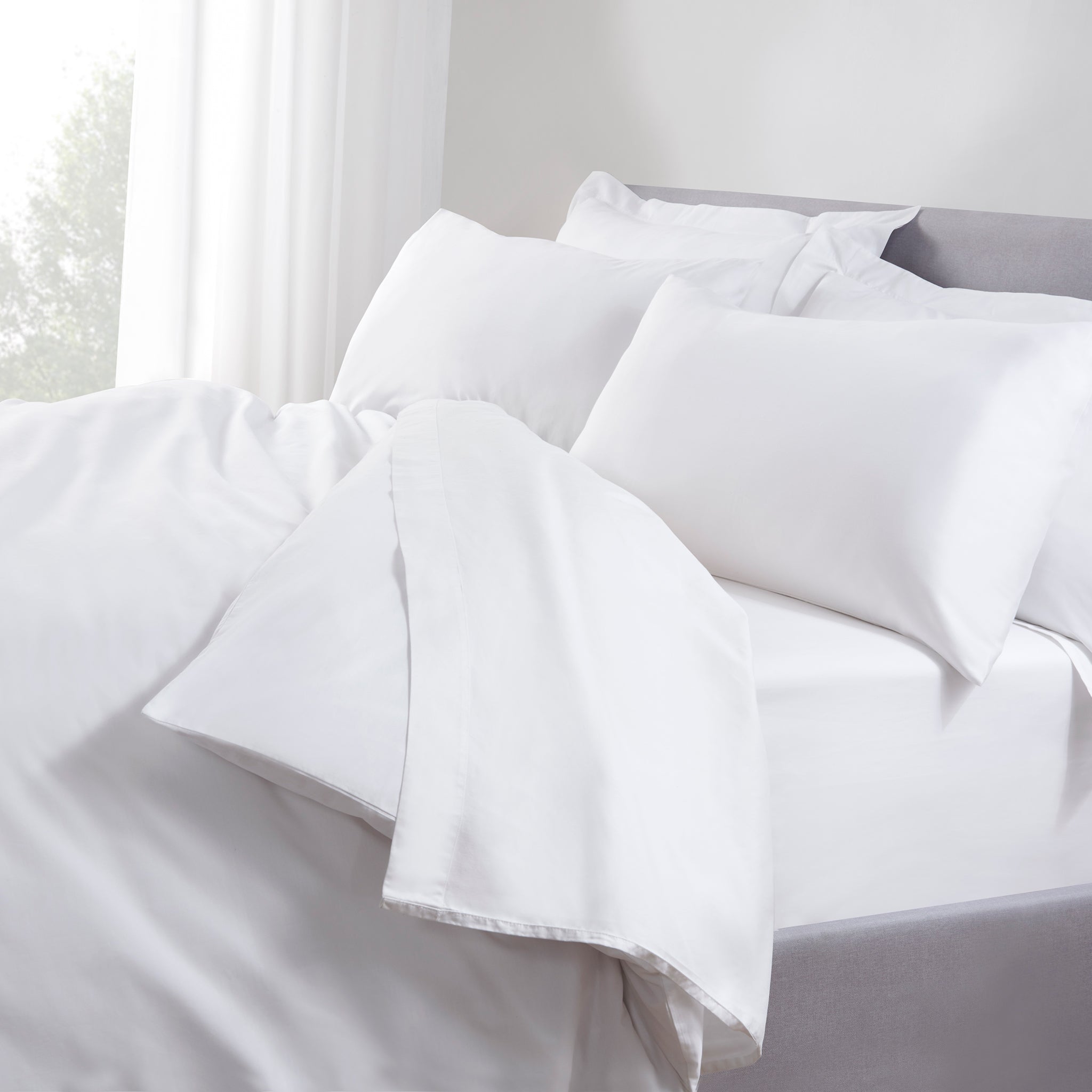 TLC 5 Star Hotel Concept: 500 TC Bed Linen Set in White