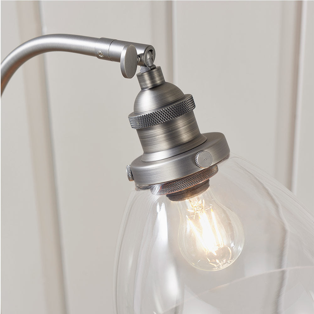 Tatton Brushed Silver Table Lamp