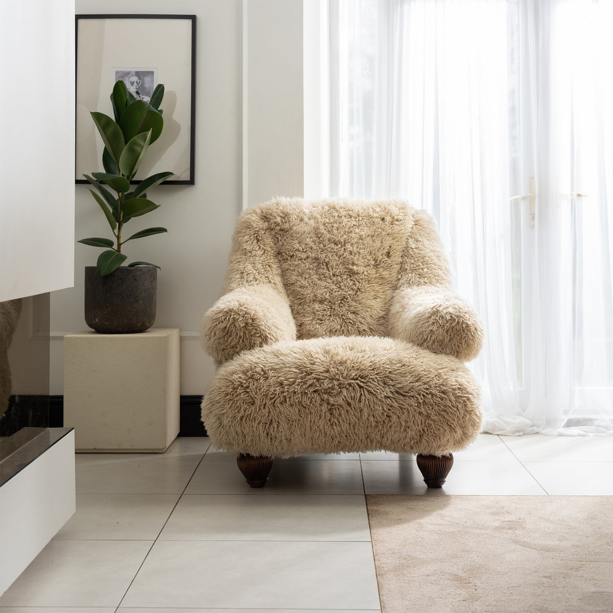 Tetrad Nappa Fluffy Sheepskin Armchair