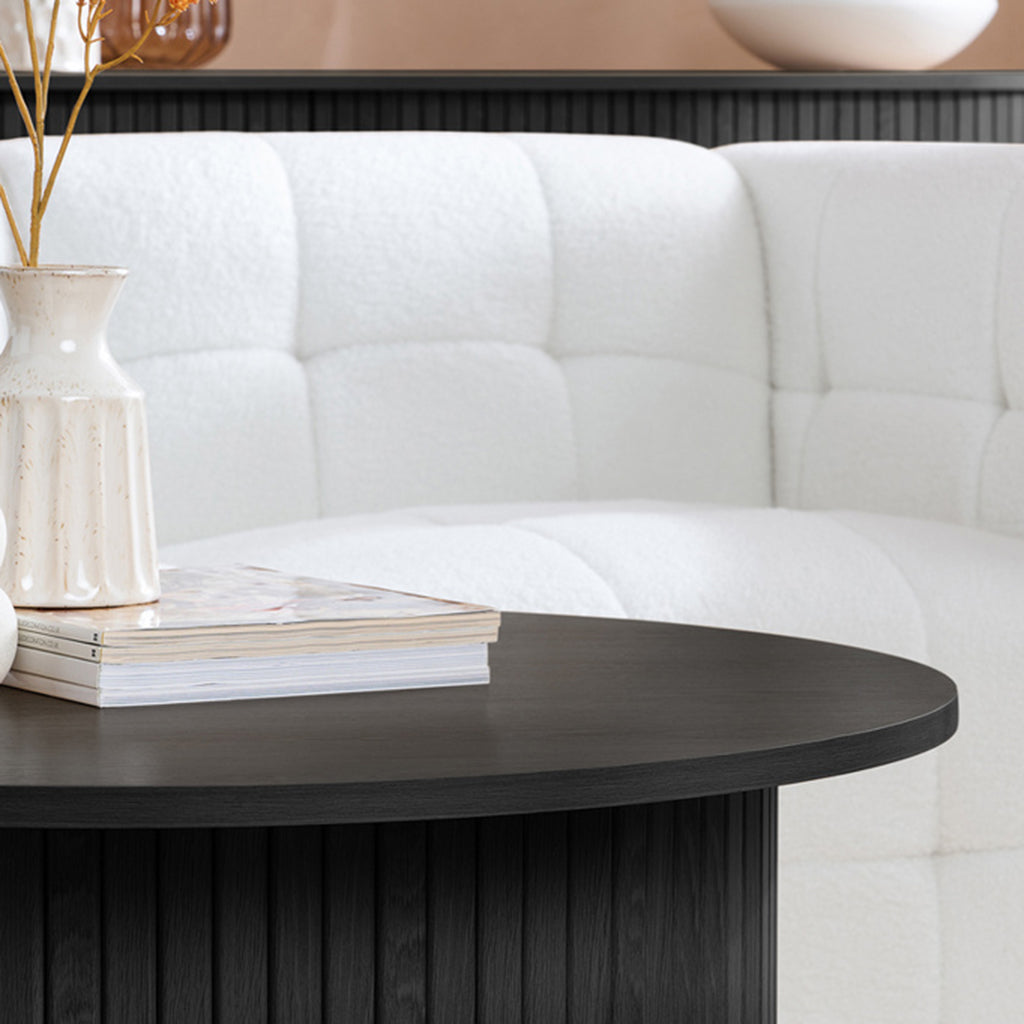 Tiffany Round Fluted Coffee Table