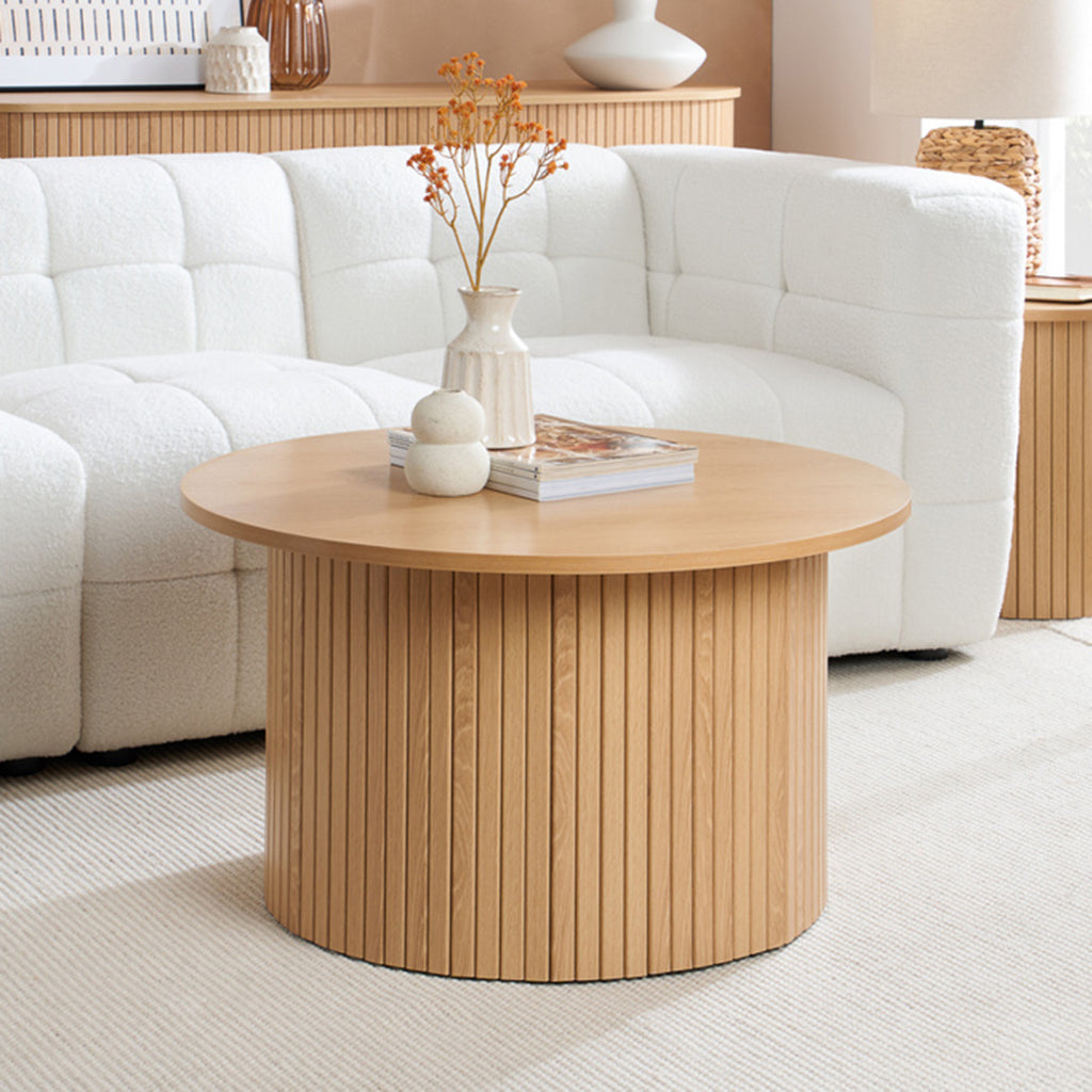 Tiffany Round Fluted Coffee Table
