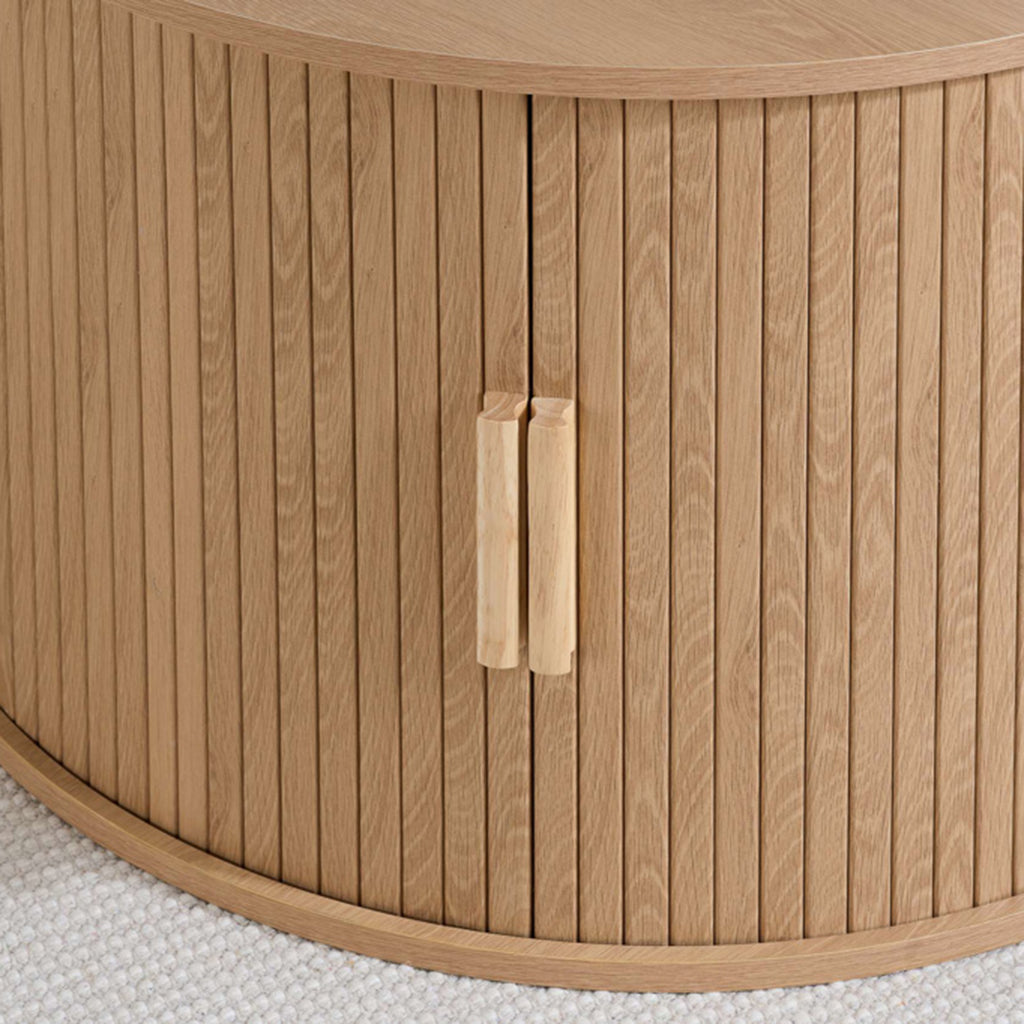 Tiffany Round Fluted Storage Coffee Table