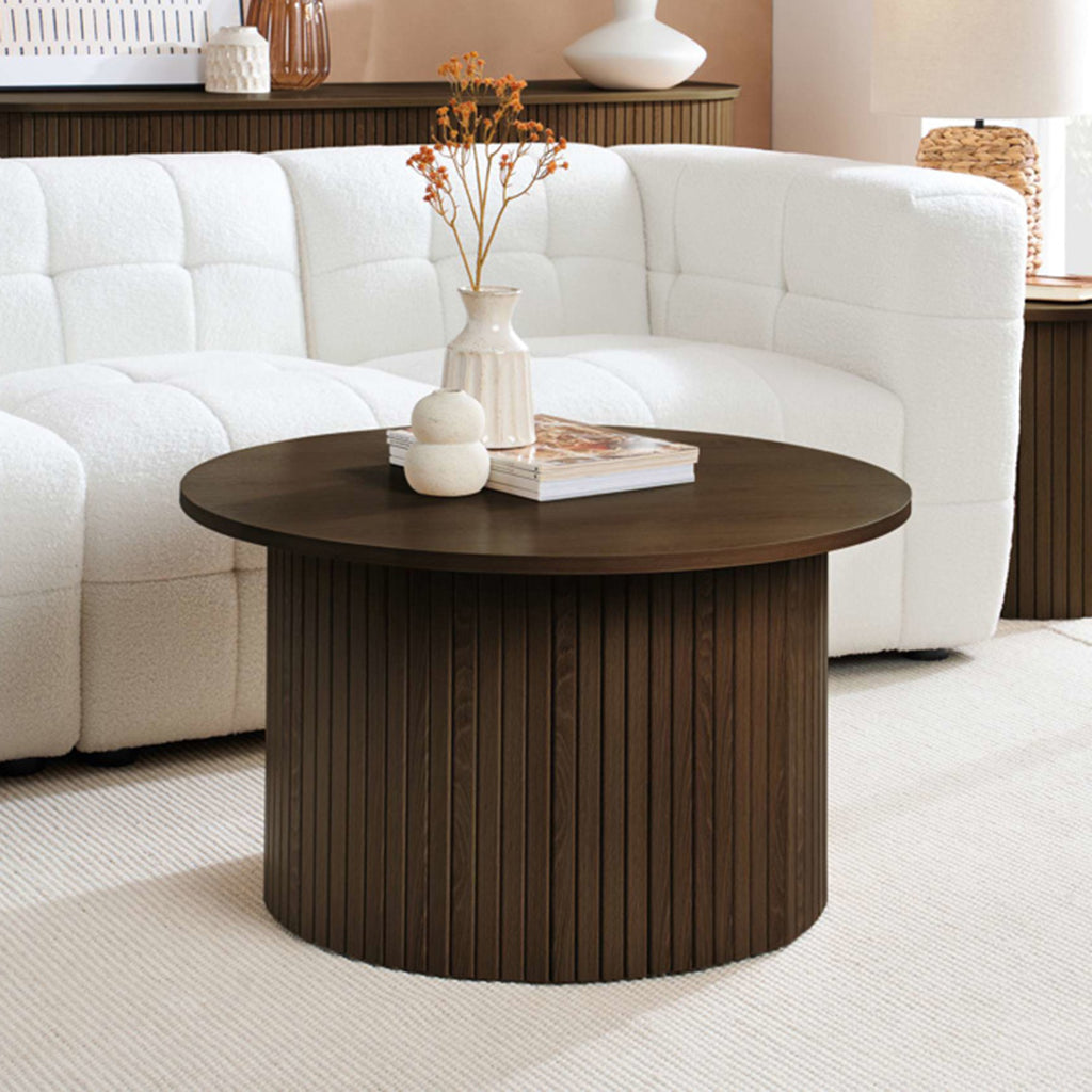 Tiffany Round Fluted Coffee Table