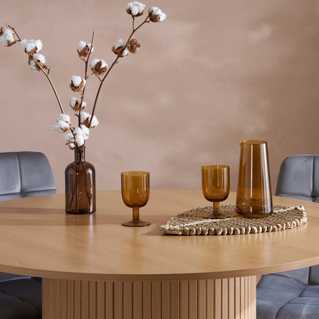 Tiffany Round Fluted Dining Table
