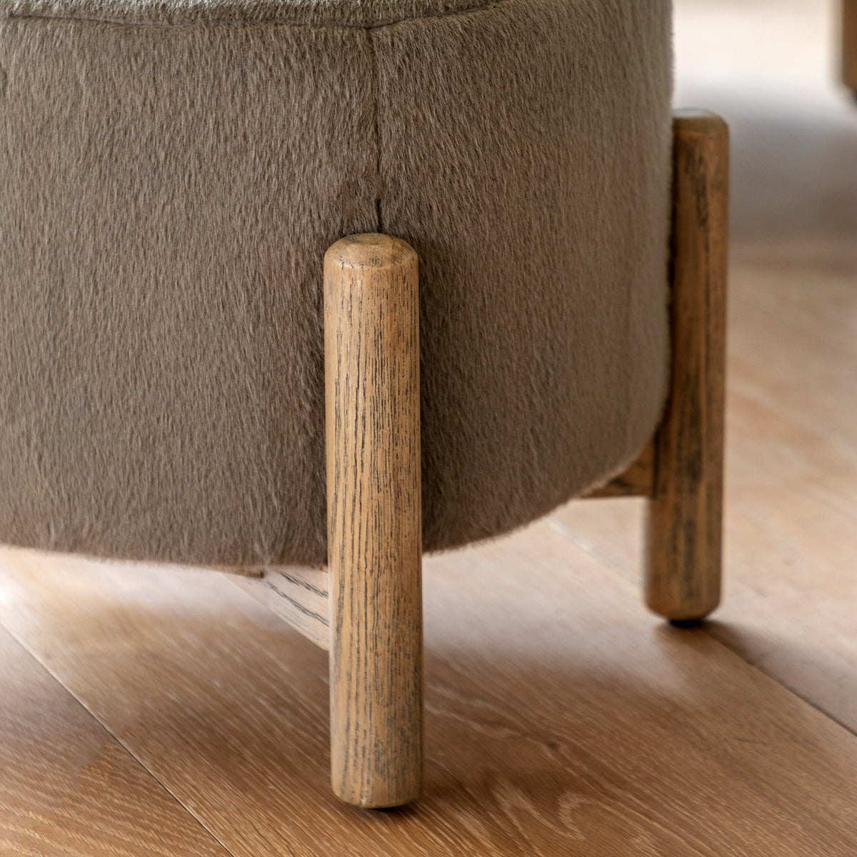 Tindon Fabric Footstool