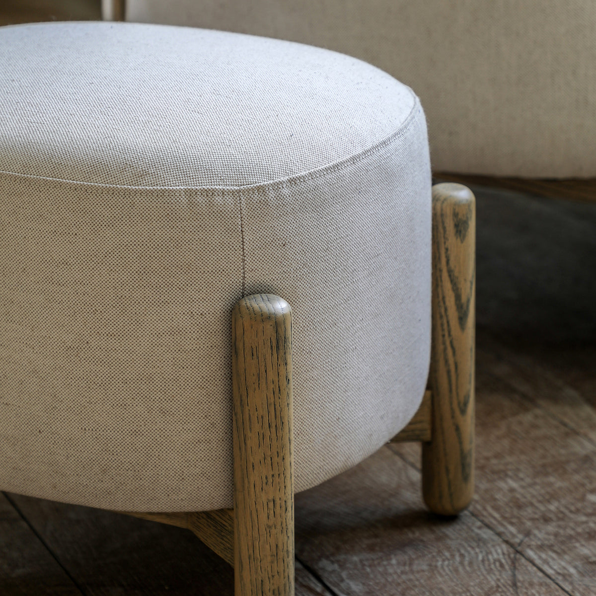 Tindon Fabric Footstool