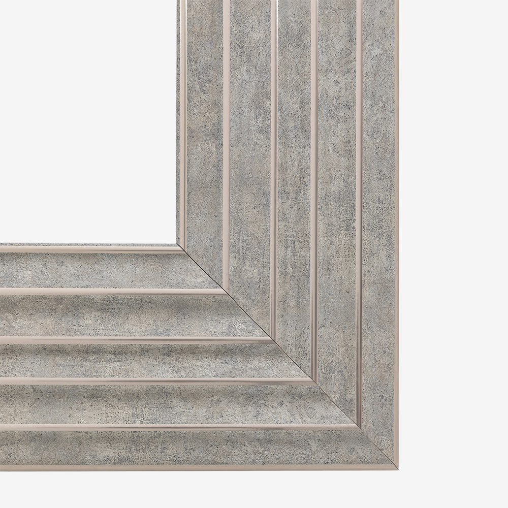 Tromso Rectangle Silver Mirror