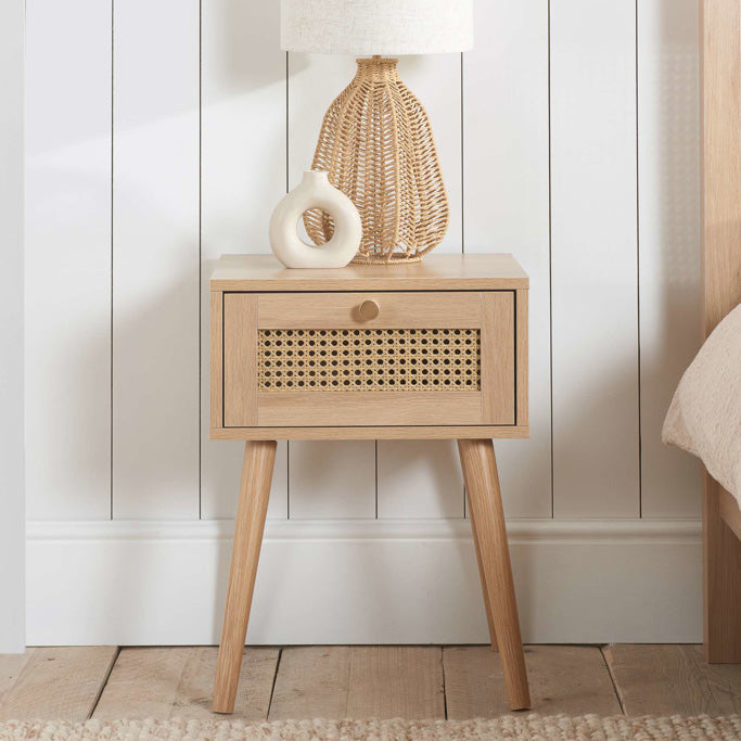 Washington 1DR Rattan Bedside Table
