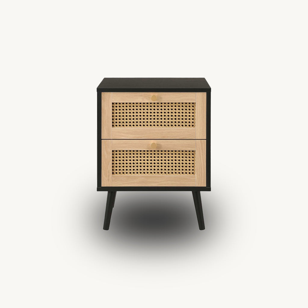 Washington 2DR Rattan Bedside Table