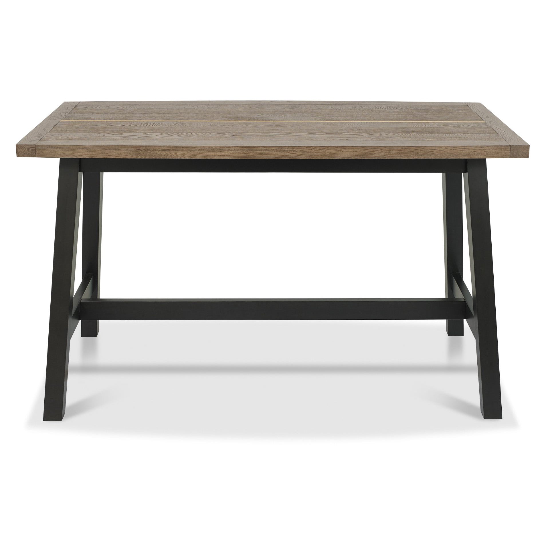 Highgate Weathered Oak and Peppercorn Bar Table