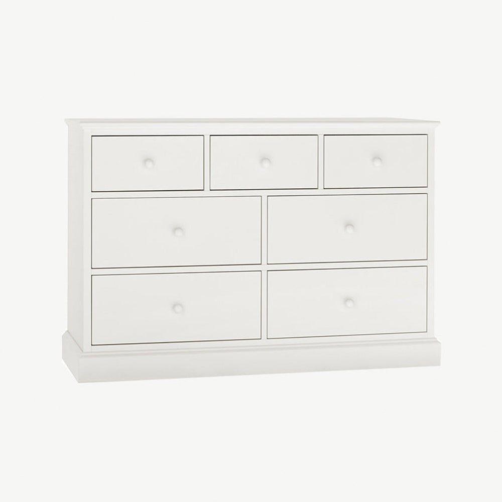 3 and 4 drawer chest in painted white