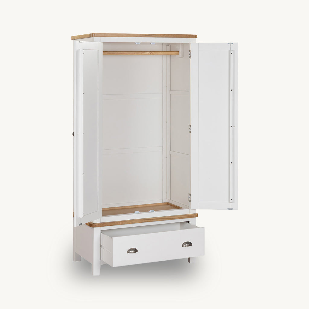 Witney 2 Door 1 Drawer Wardrobe