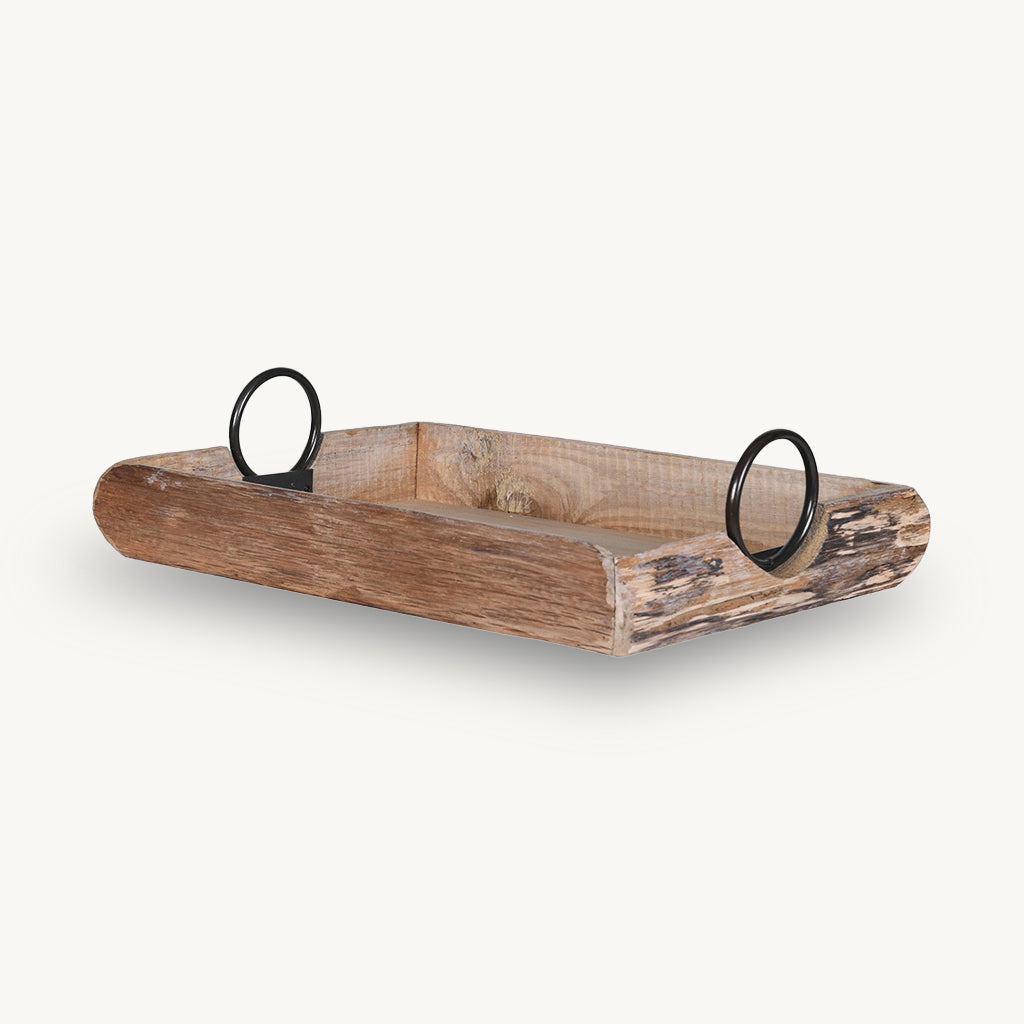 Wooden Tray with Handles