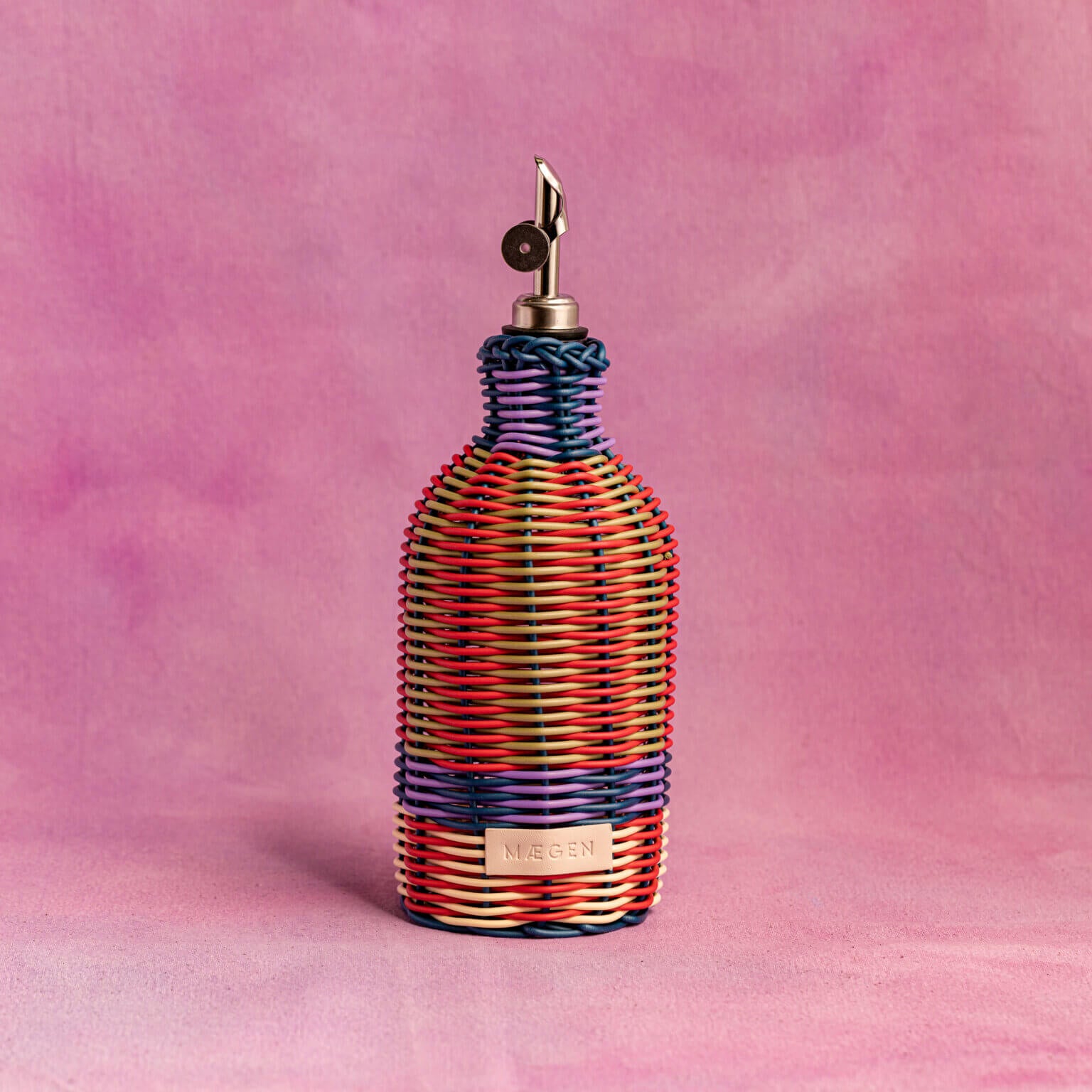 Woven Oil Pourer in Green