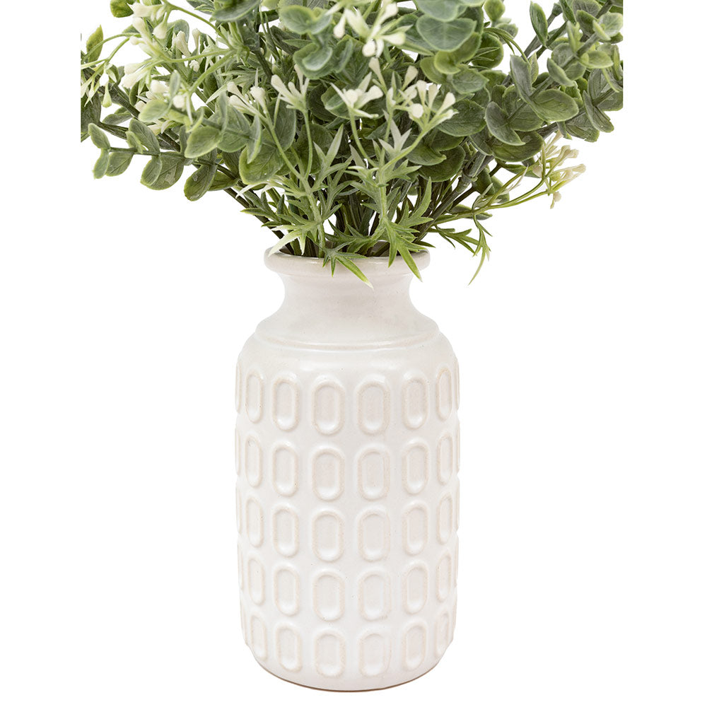 Retro Vase with Eucalyptus
