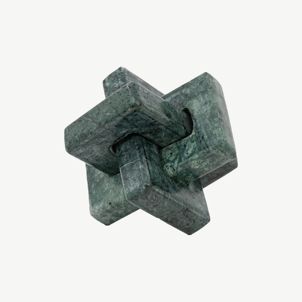 Amadora Marble Square Link in Green