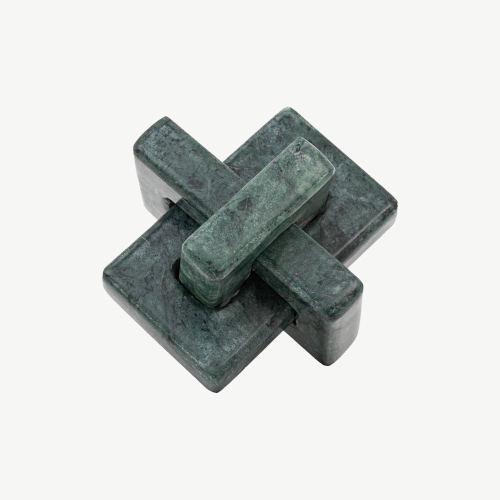 Amadora Marble Square Link in Green