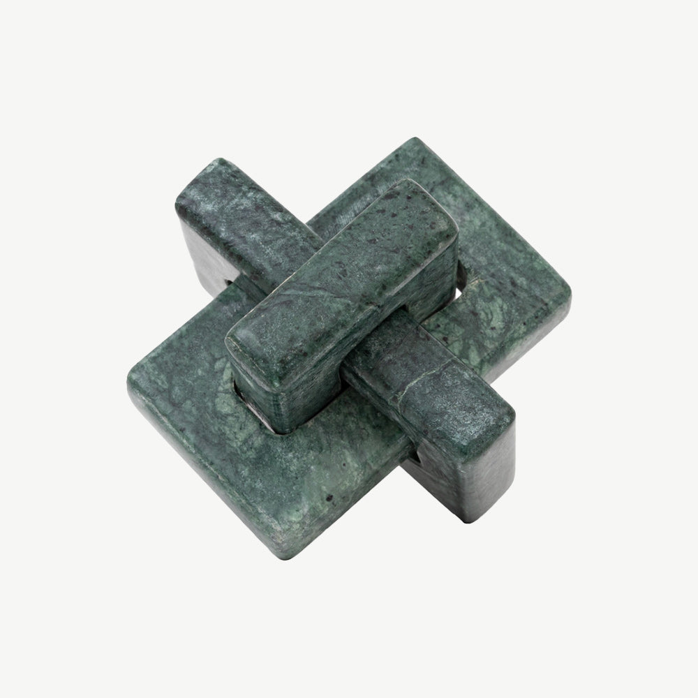 Amadora Marble Square Link in Green