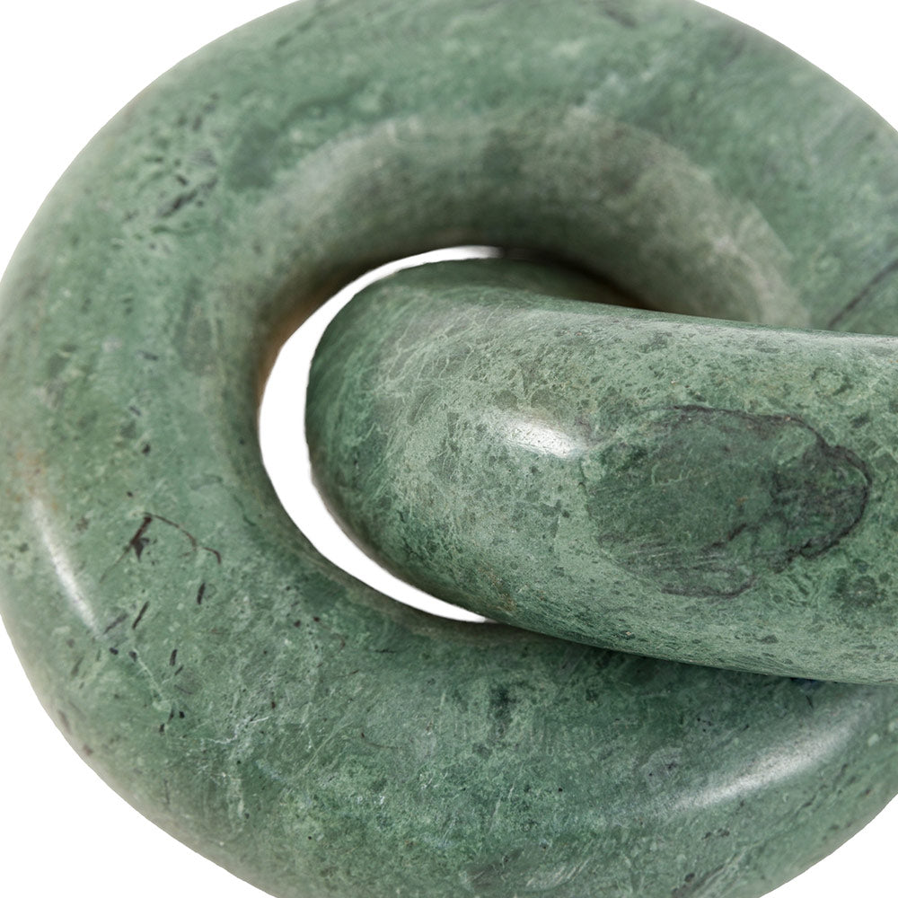 Avila Marble Circle Link in Green