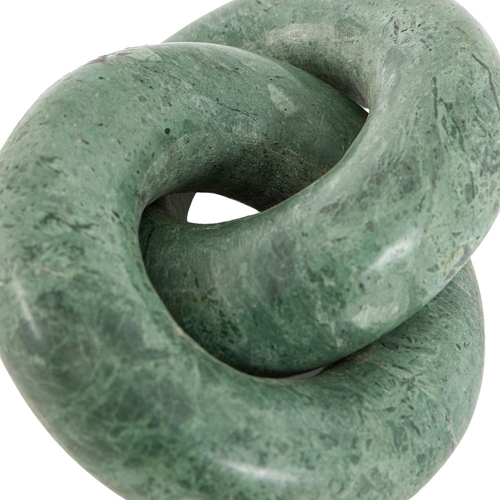 Avila Marble Circle Link in Green