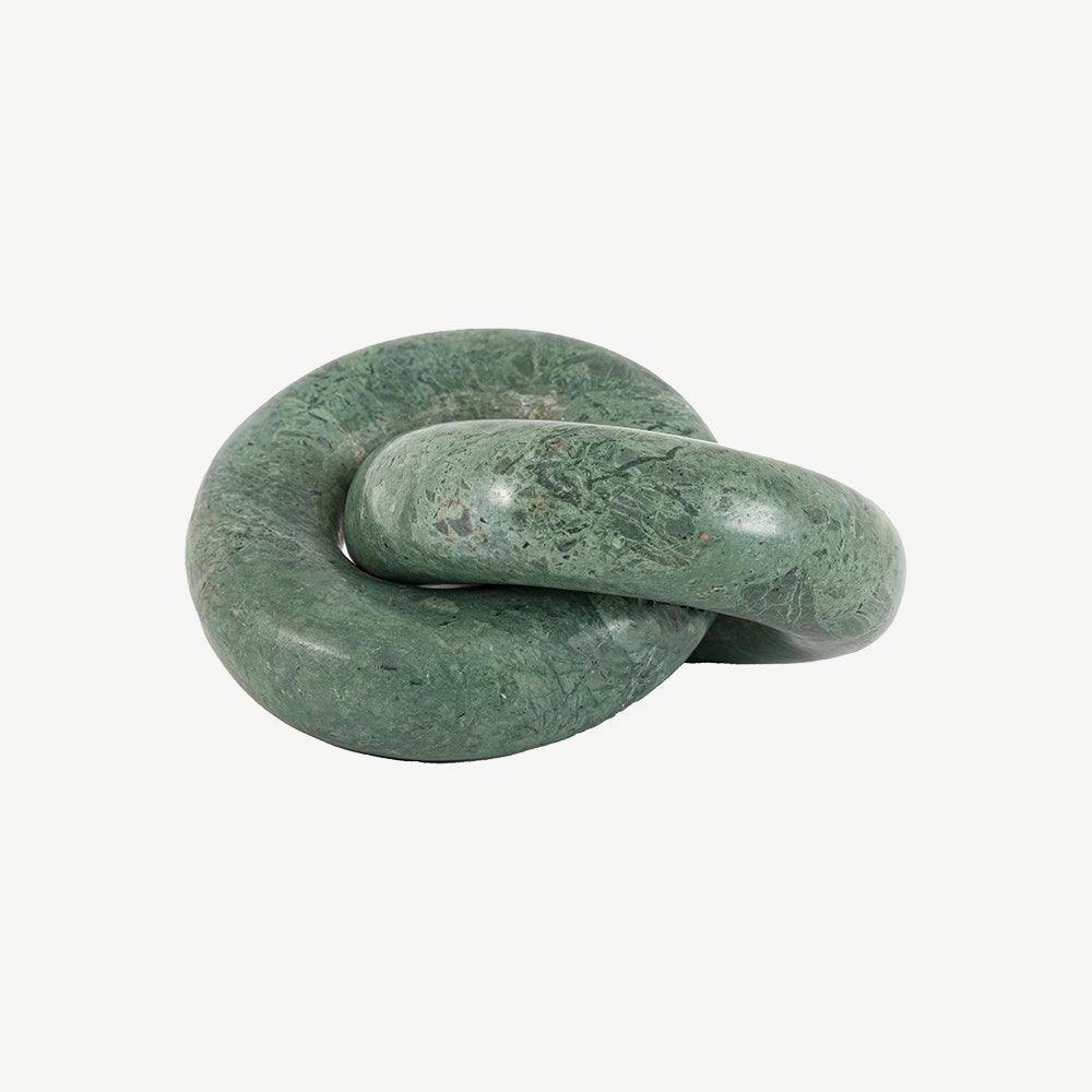 Avila Marble Circle Link in Green