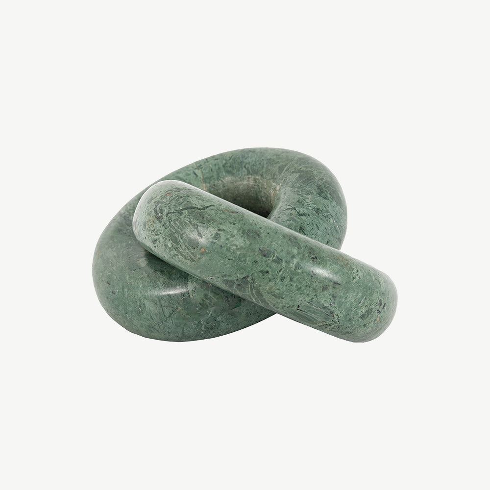 Avila Marble Circle Link in Green