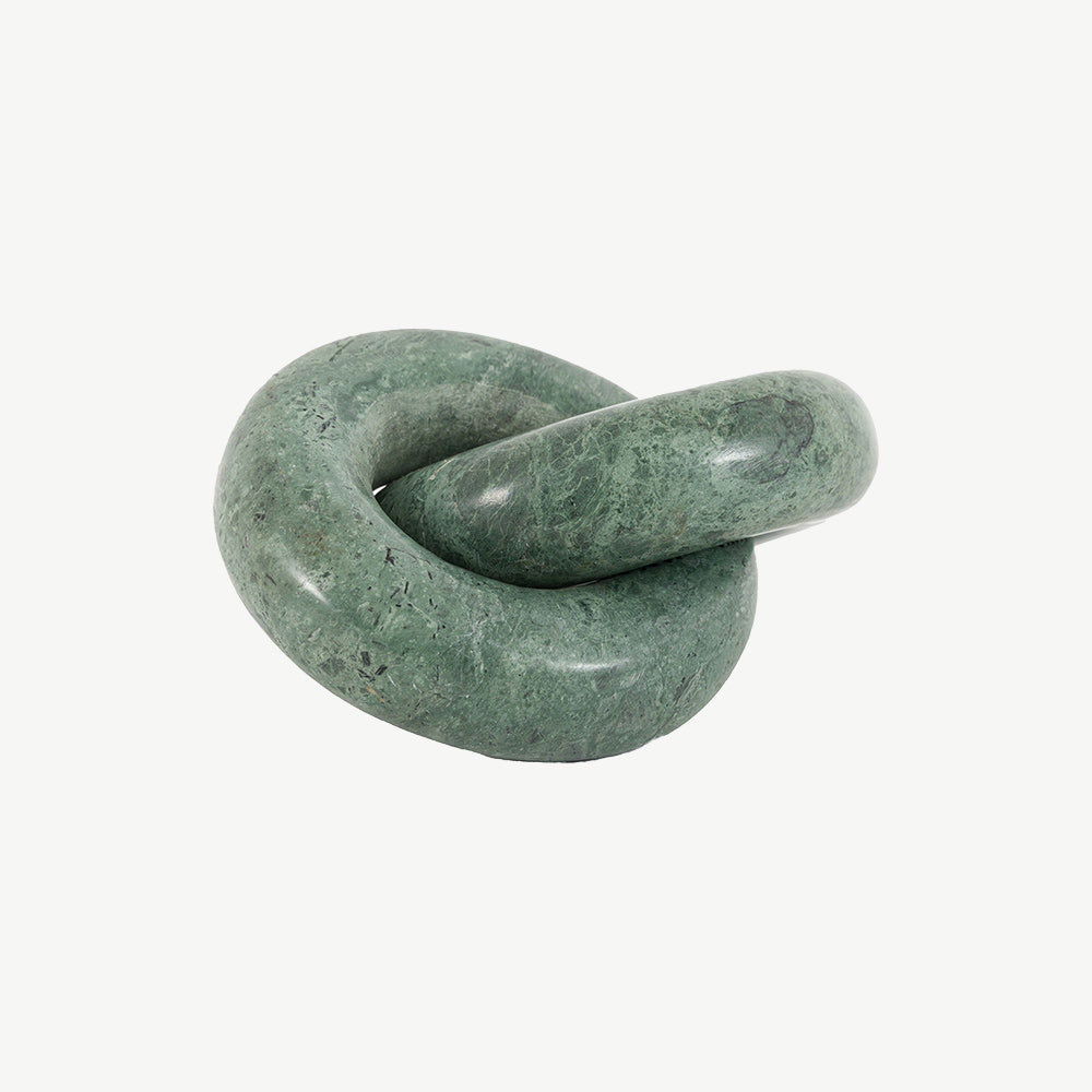 Avila Marble Circle Link in Green