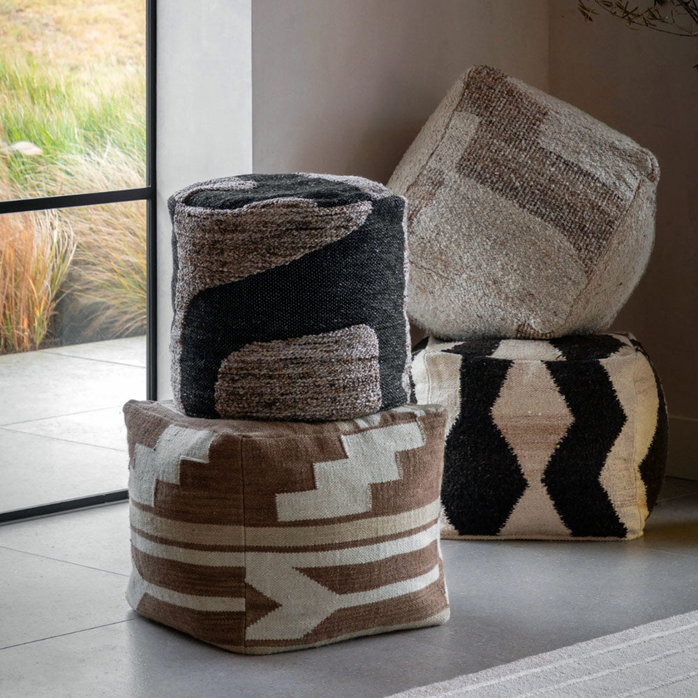Falun Tonal Biscuit Pouffe