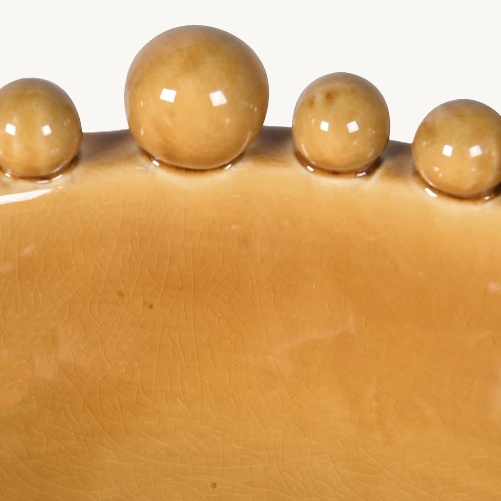 Mustard Ceramic Bobble Bowl