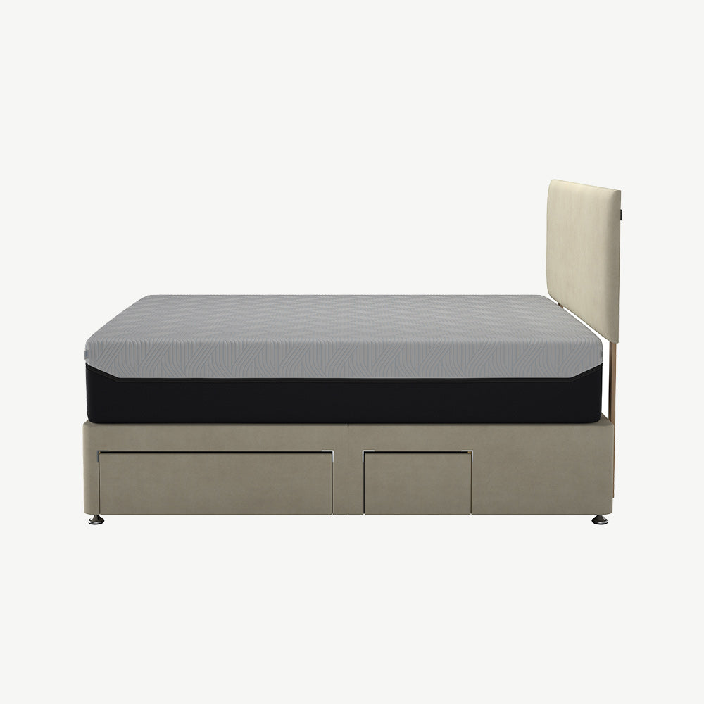 TEMPUR® Buckingham Conti Drawer Divan in Cream