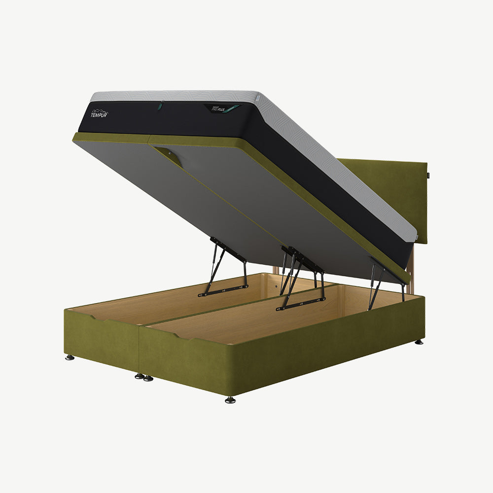 TEMPUR® Buckingham Conti Drawer Divan in Green