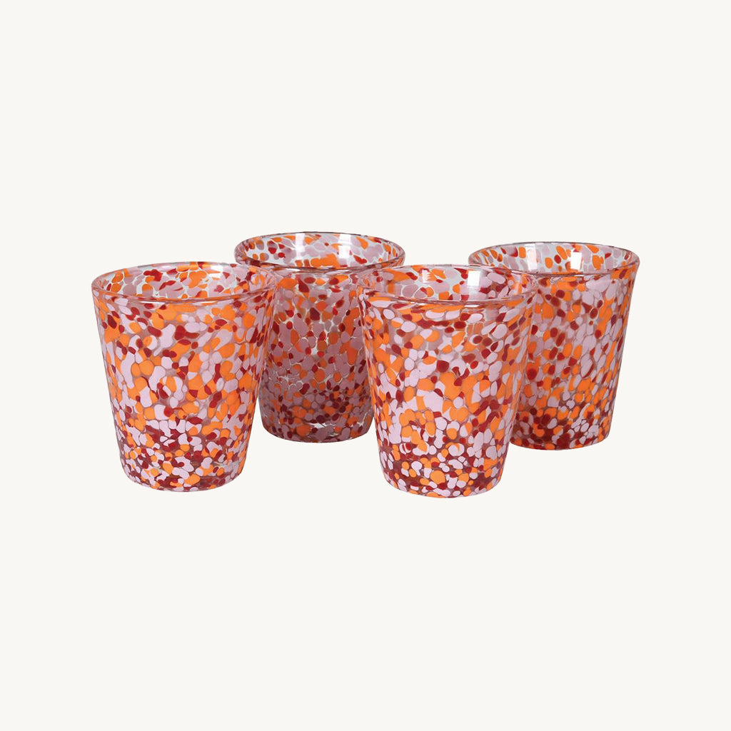 Set of 4 Confetti Glasses