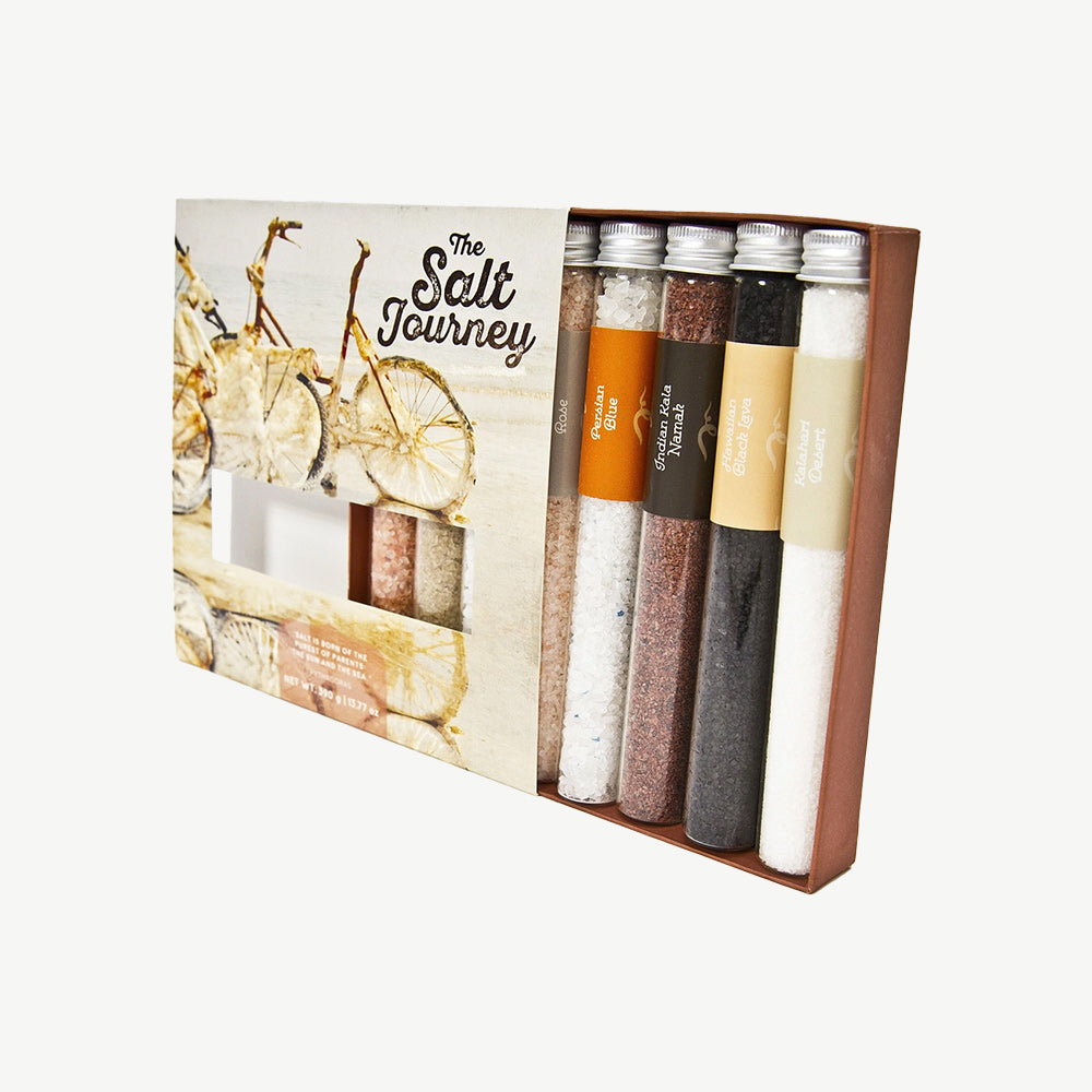 Collection of 8 Different Natural Salts