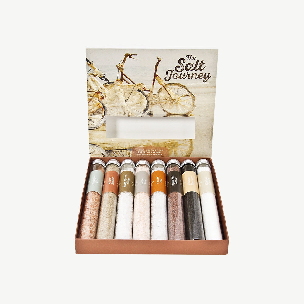Collection of 8 Different Natural Salts