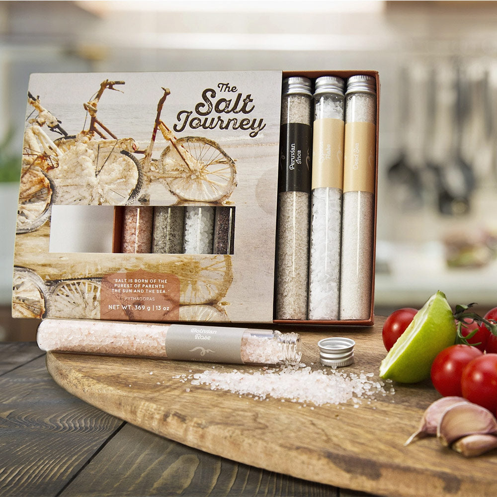 Collection of 8 Different Natural Salts