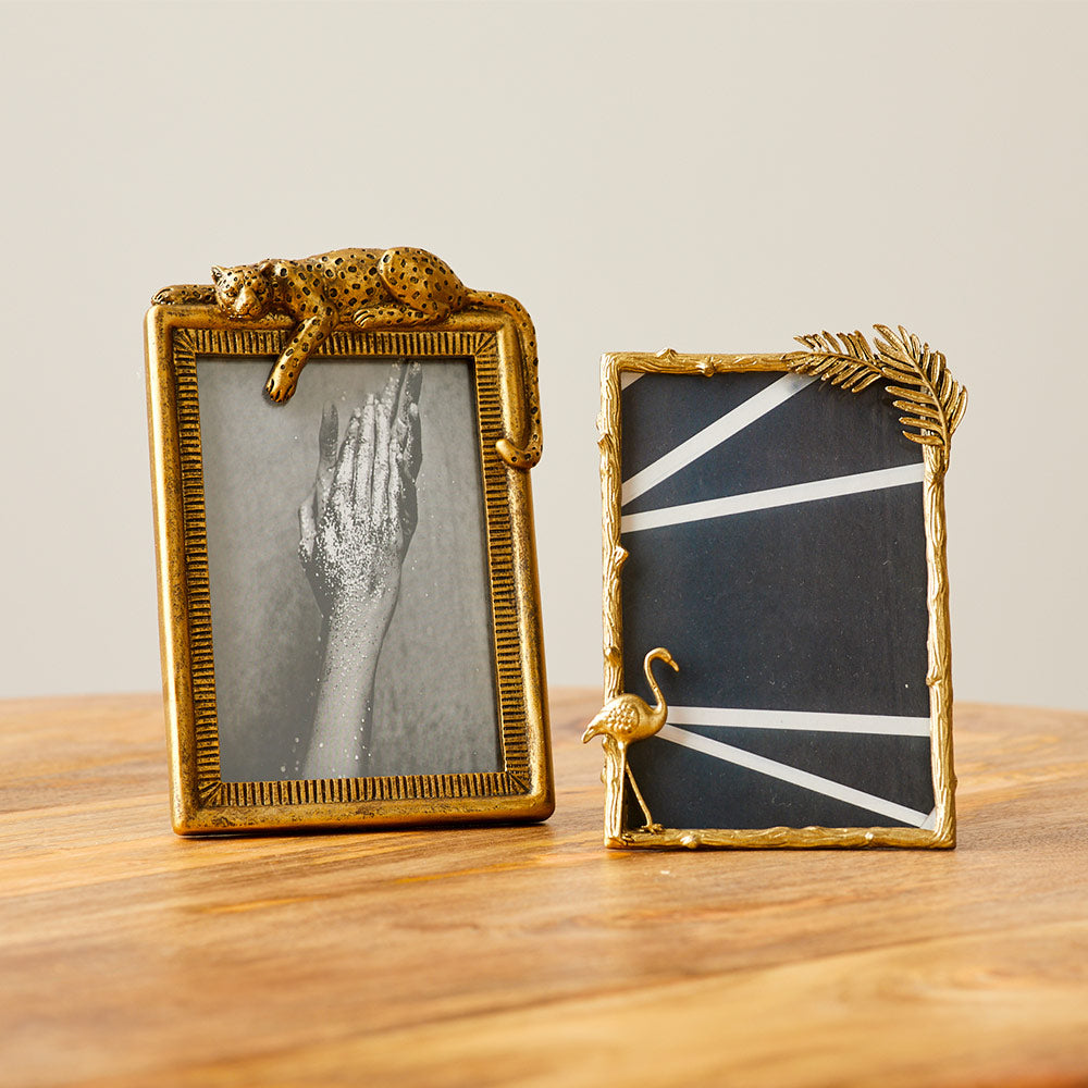 Panther Gold Photo Frame