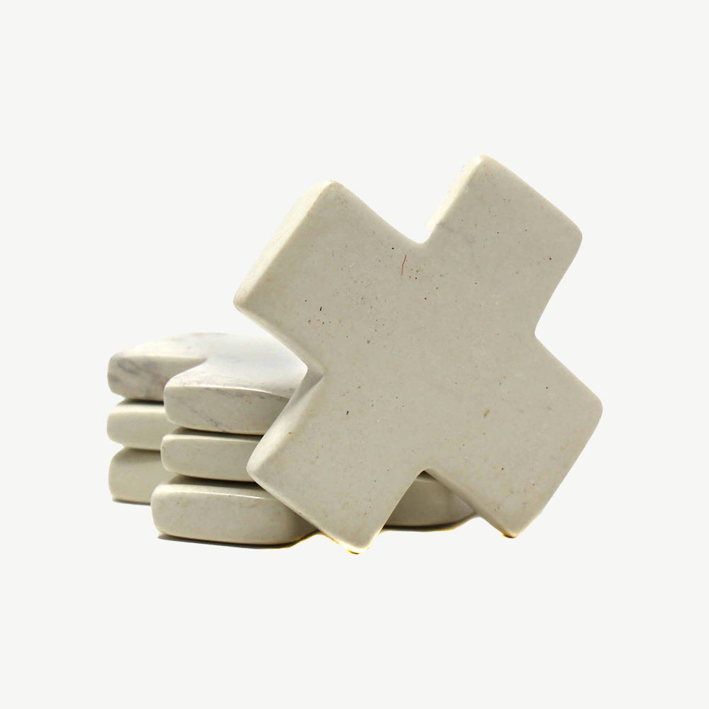 Hand Carved Soapstone Tic-Tac-Toe Game Set