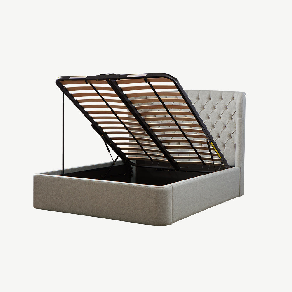 TEMPUR® Holcot Ottoman Bed in Light Grey