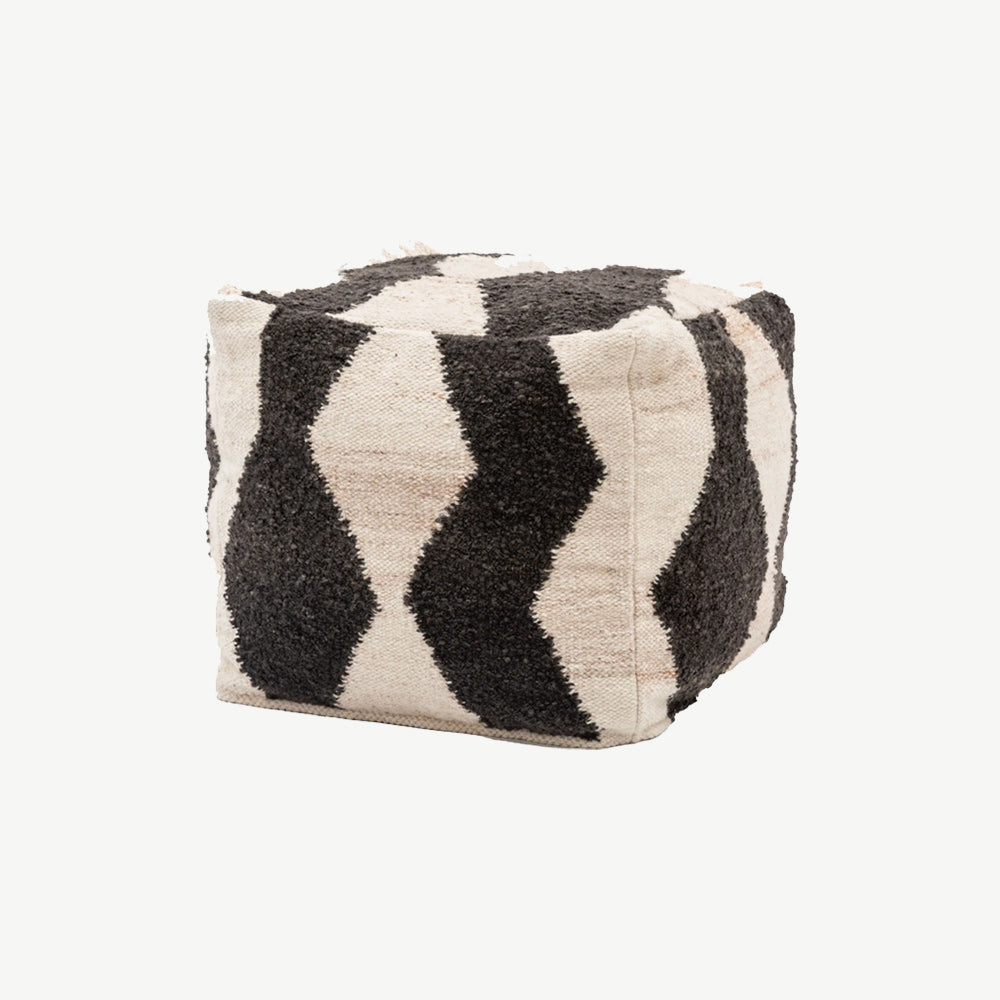 Visby Monochrome Pouffe