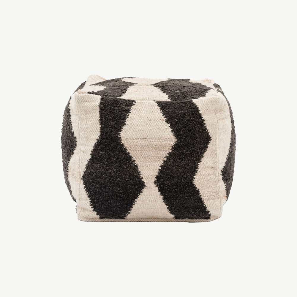 Visby Monochrome Pouffe