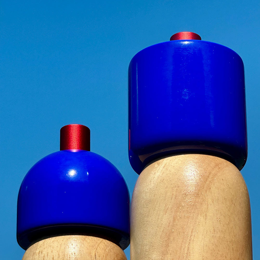 Navy & Red Salt & Pepper Grinder - Individual Piece