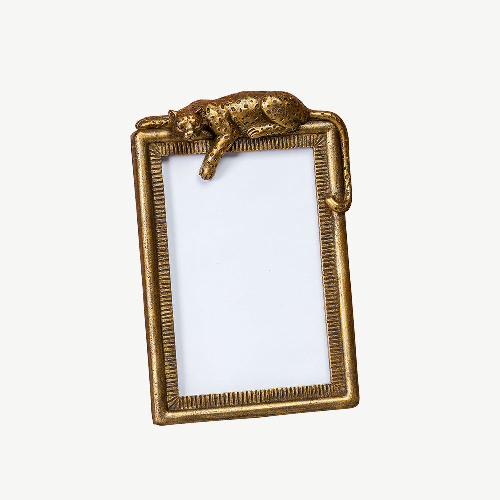 Panther Gold Photo Frame
