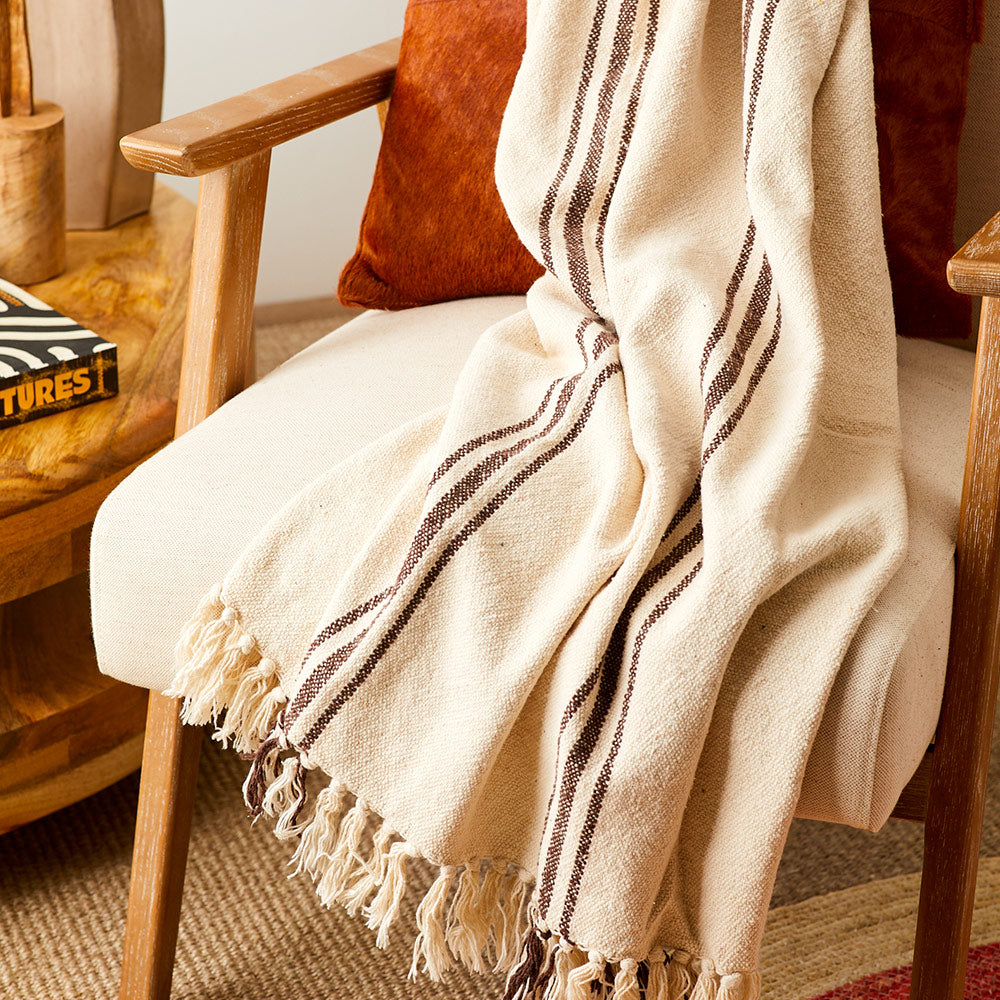 Plaid Cotton Throw