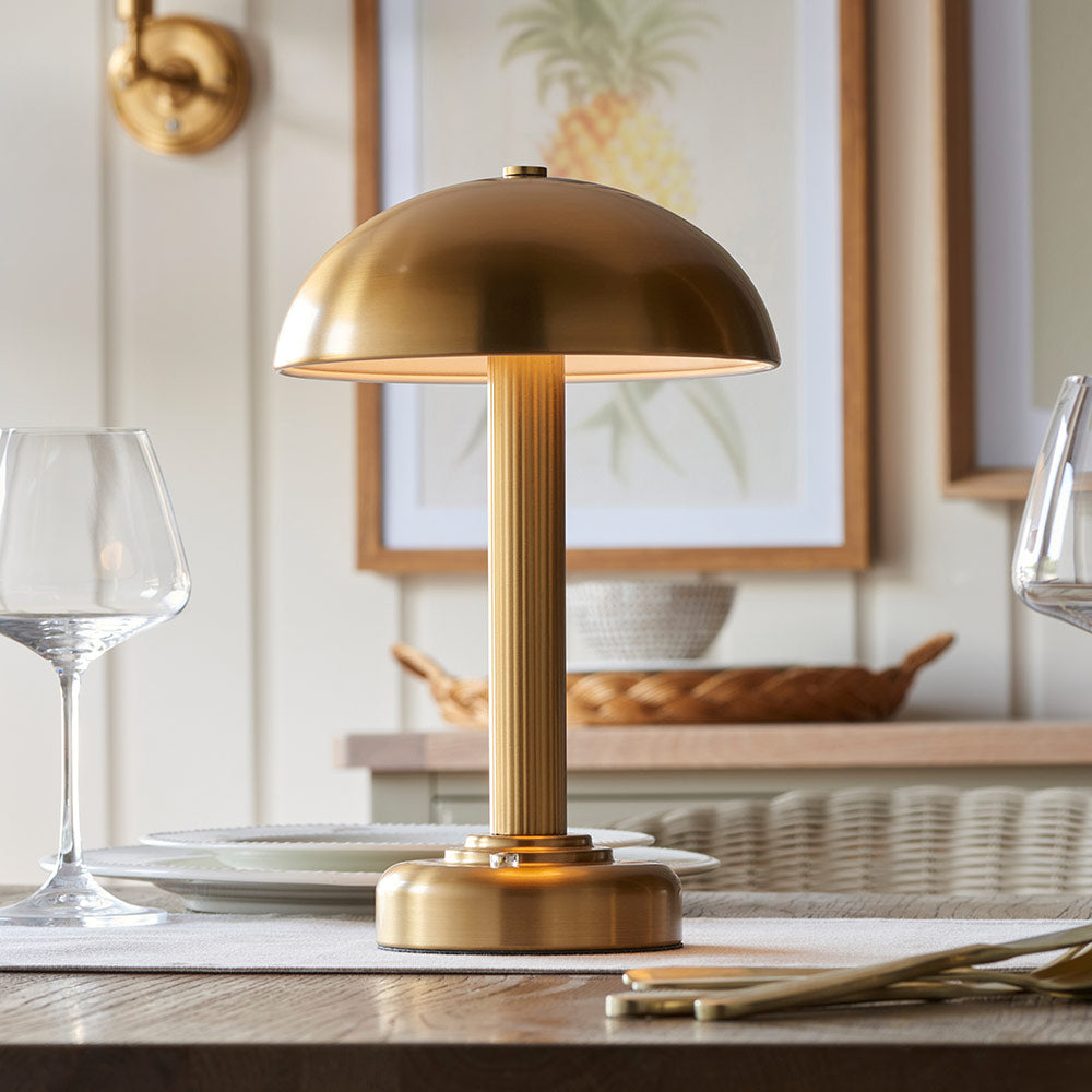 Rechargeable Table Lamp Warm Brass