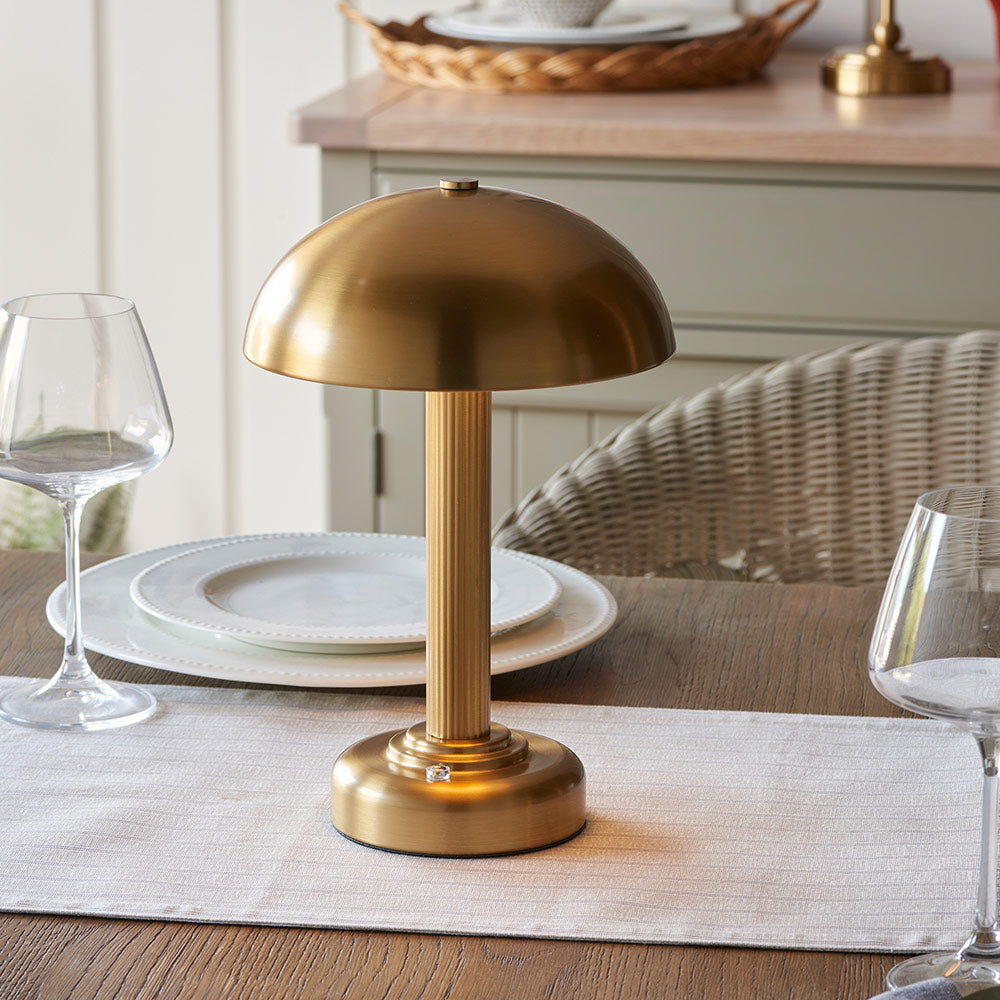 Rechargeable Table Lamp Warm Brass