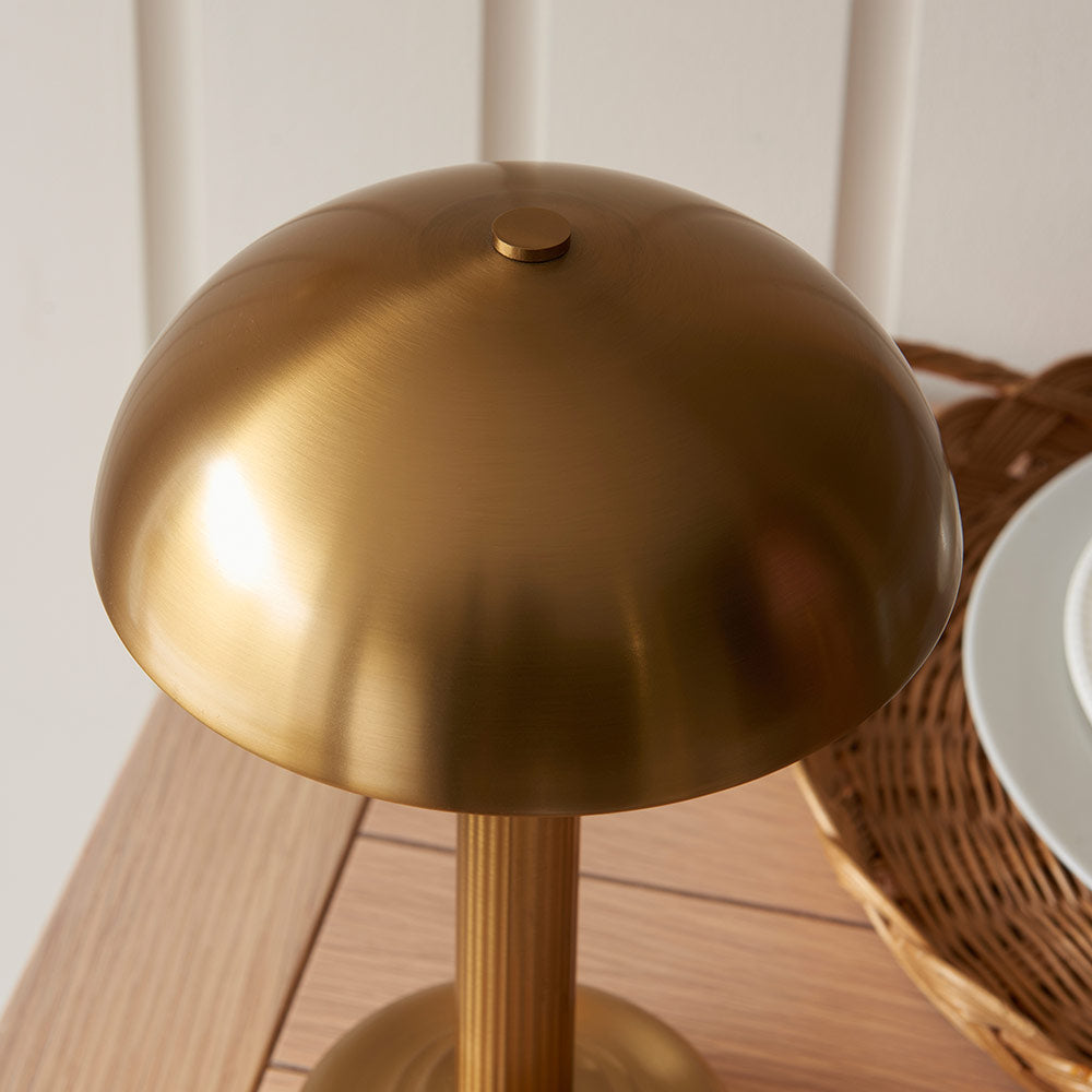 Rechargeable Table Lamp Warm Brass