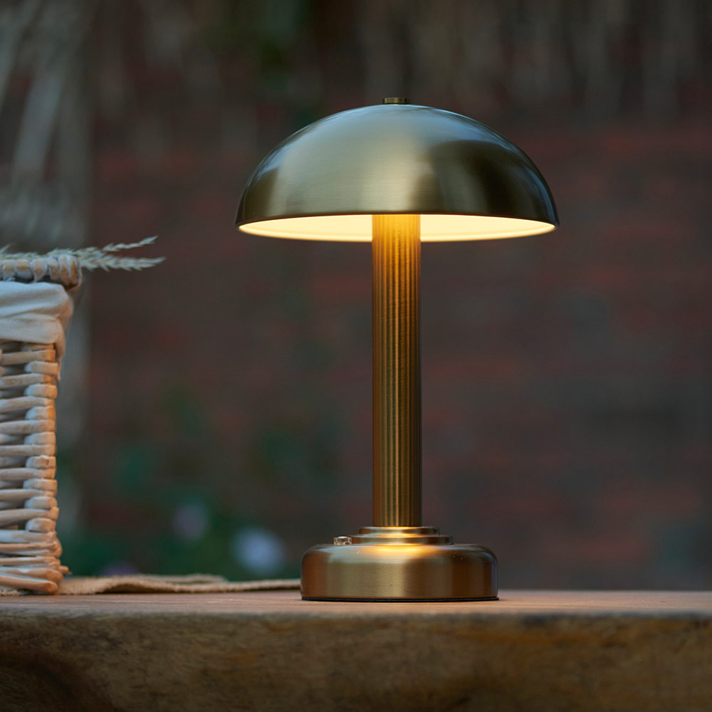 Rechargeable Table Lamp Warm Brass